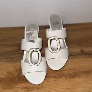 NEW Elegant White Women's Sandals, Size 7, IMPO